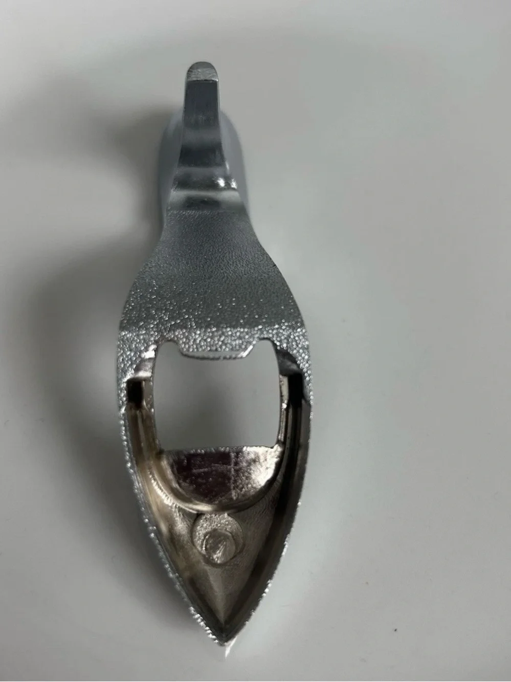 VNTG Silver Tone High Heel Shoe Bottle Opener Rhinestone Accents Cinderella Gift